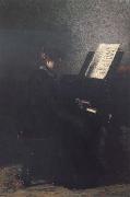 Thomas Eakins Elizabeth at the Piano oil on canvas